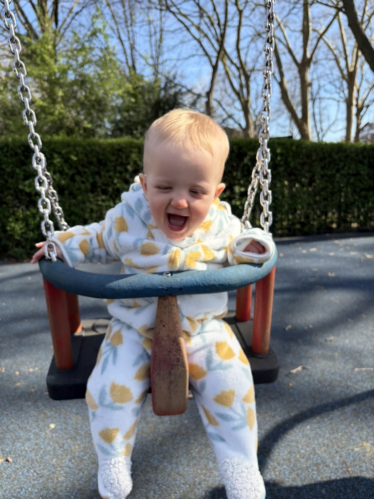 Amira on the swing