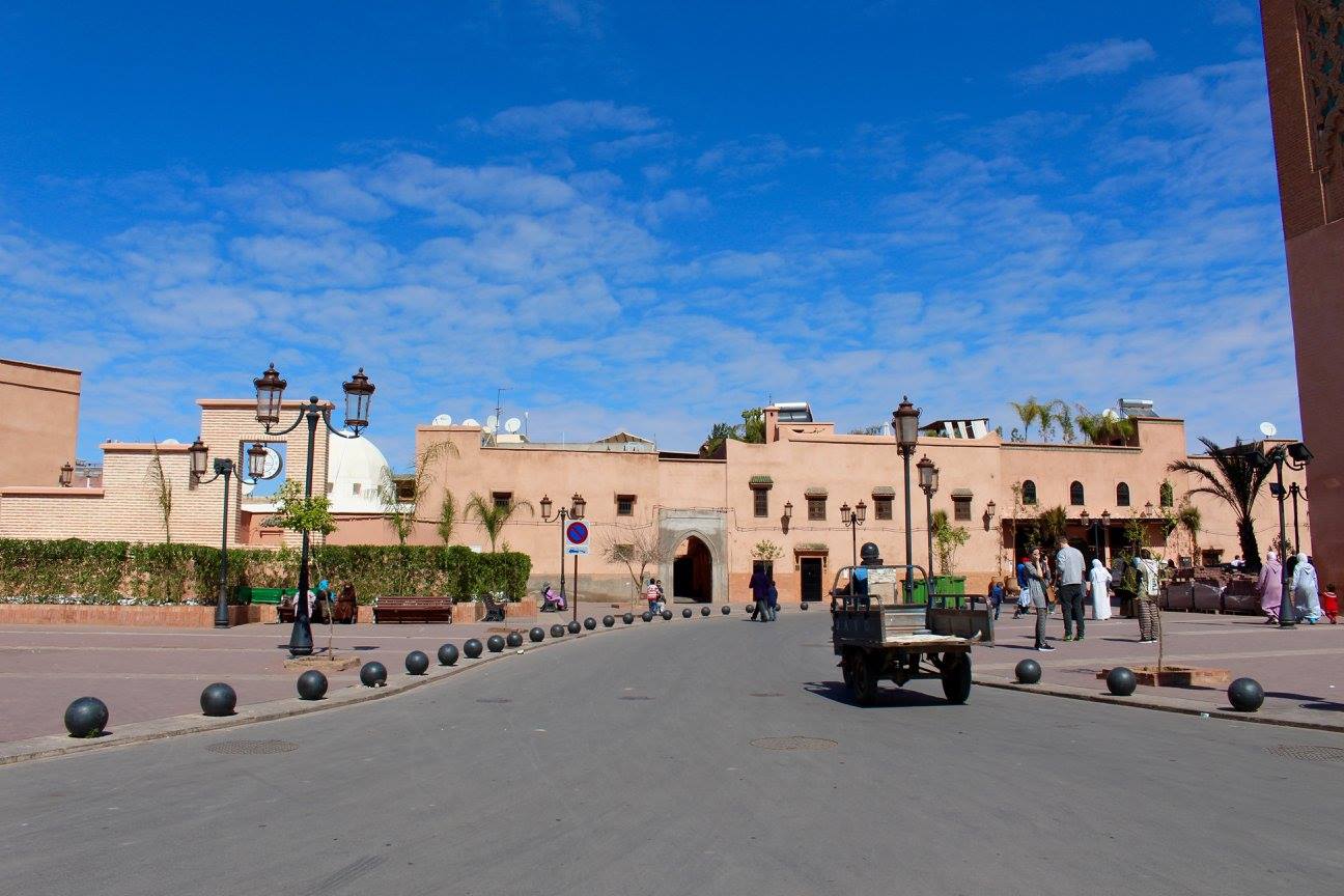 A quiet square in the medina