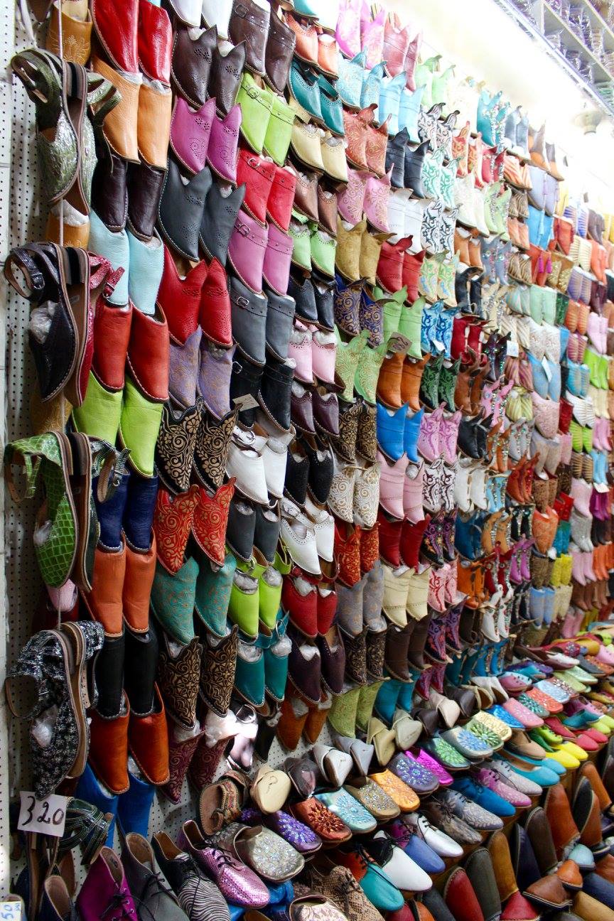 Babouches in the souk