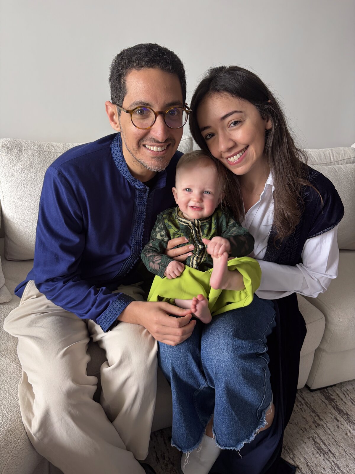 Amira with Amanda and Mohamed
